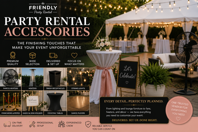 Party Rental Accessories โ Syracuse, NY